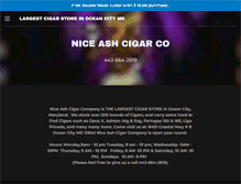 Tablet Screenshot of niceashcigarco.com